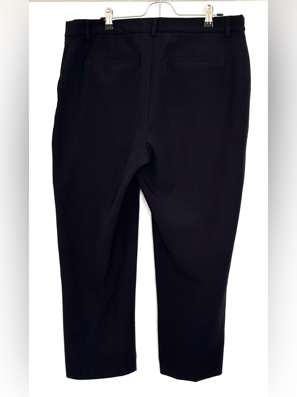 Express Editor Straight Ankle Mid-Rise Pants Black Size 14 Short - Picture 3 of 6